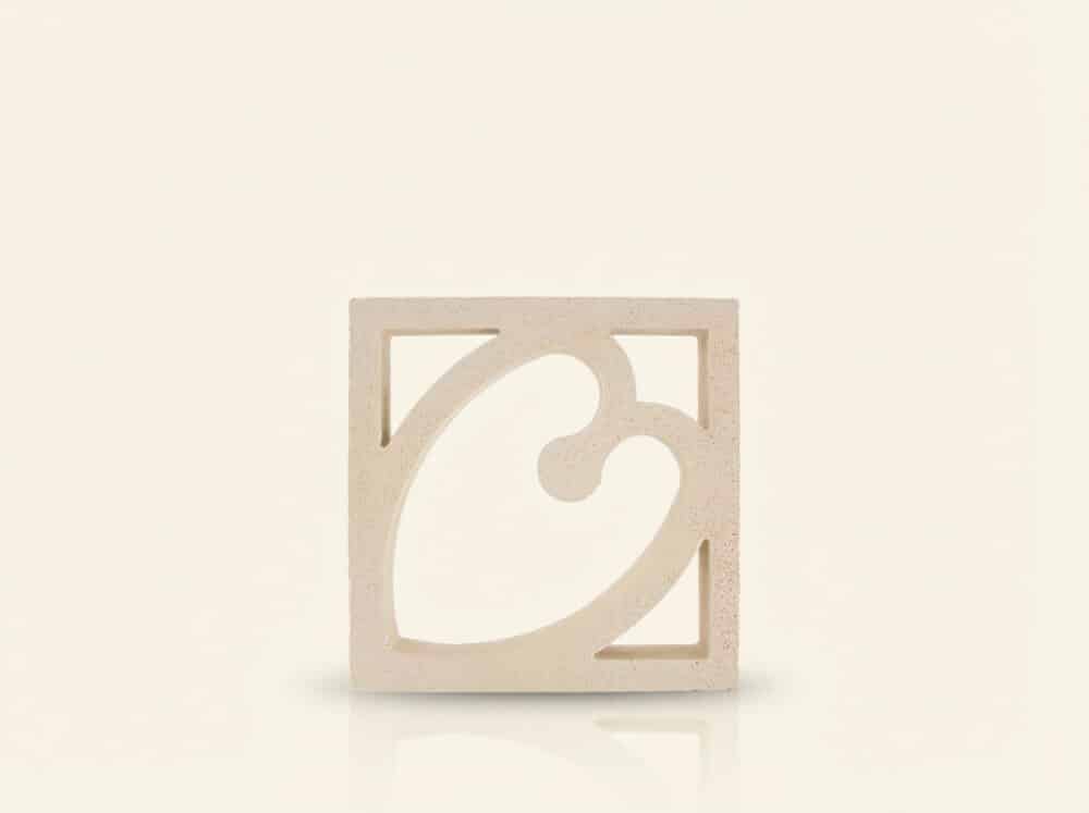 Celosía Corazón 25x25x5,5 cm