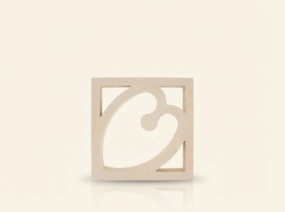 Celosía Corazón 25x25x5,5 cm