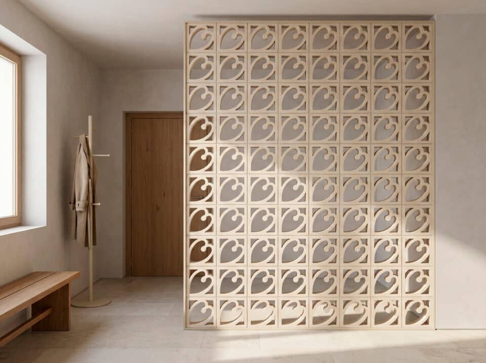 Celosía Corazón 25x25x5,5 cm