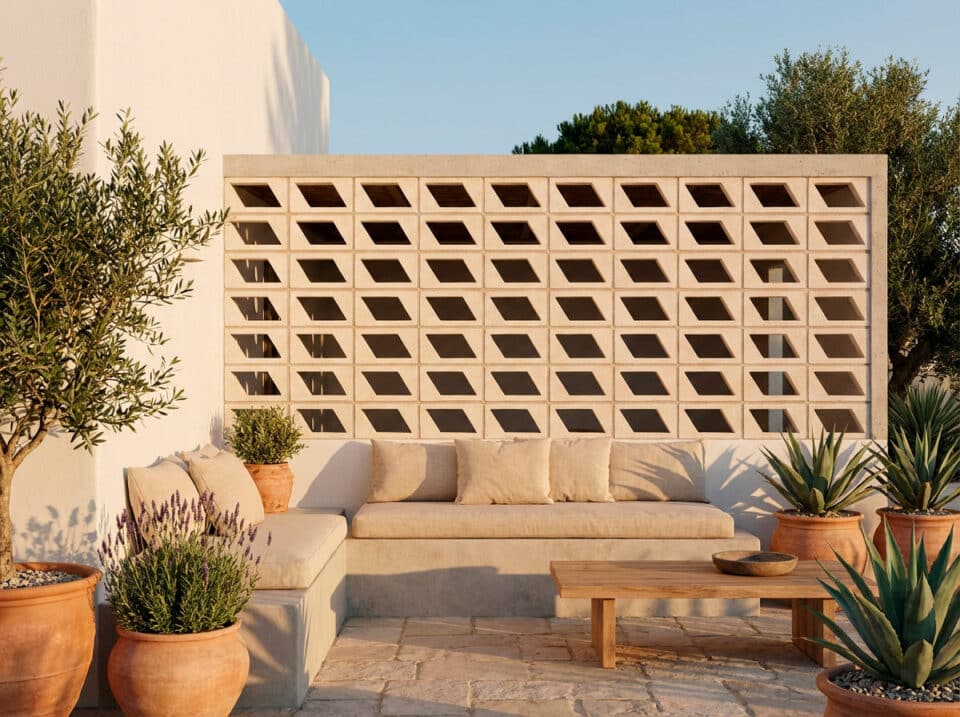 Celosía Bermudas 20x40x6 cm