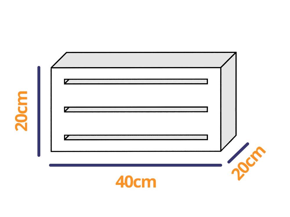 Celosía bloque Altea 40x20x20 cm