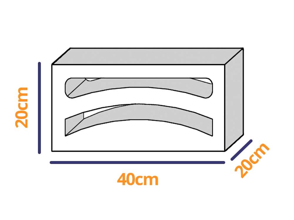 Celosía bloque Luna 40x20x20 cm