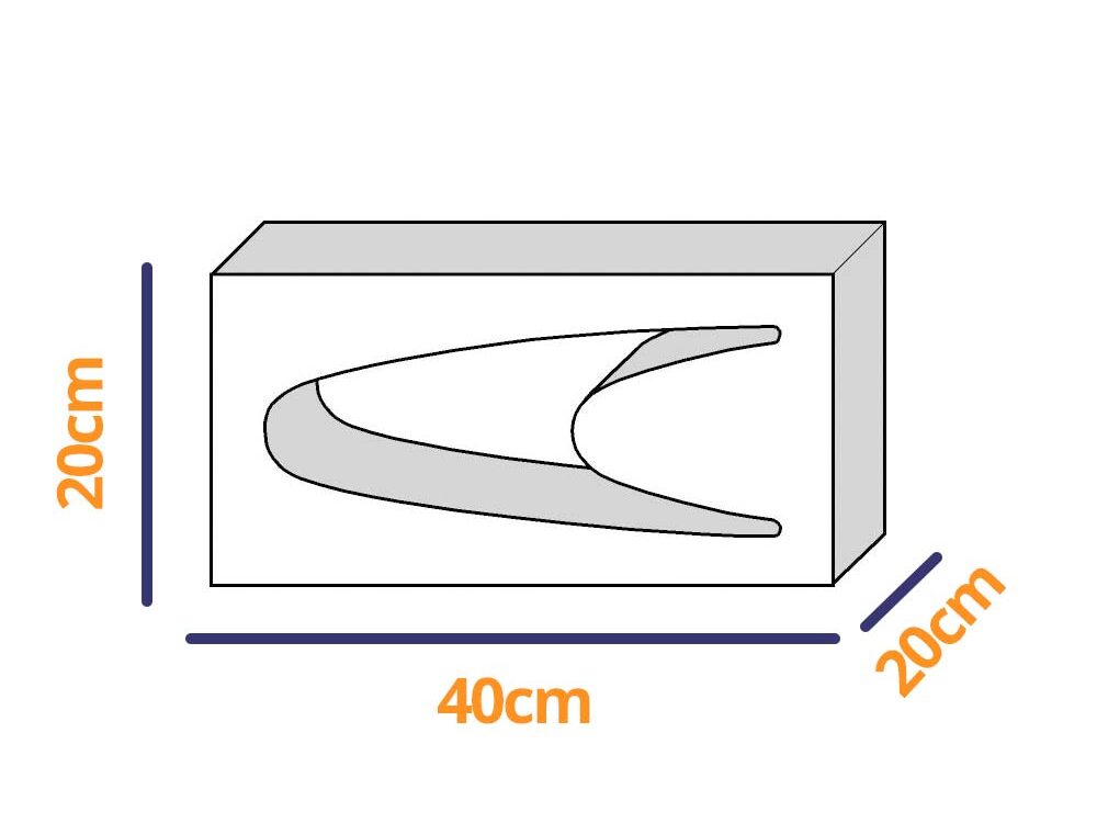 Celosía bloque Vinalopó 40x20x20 cm