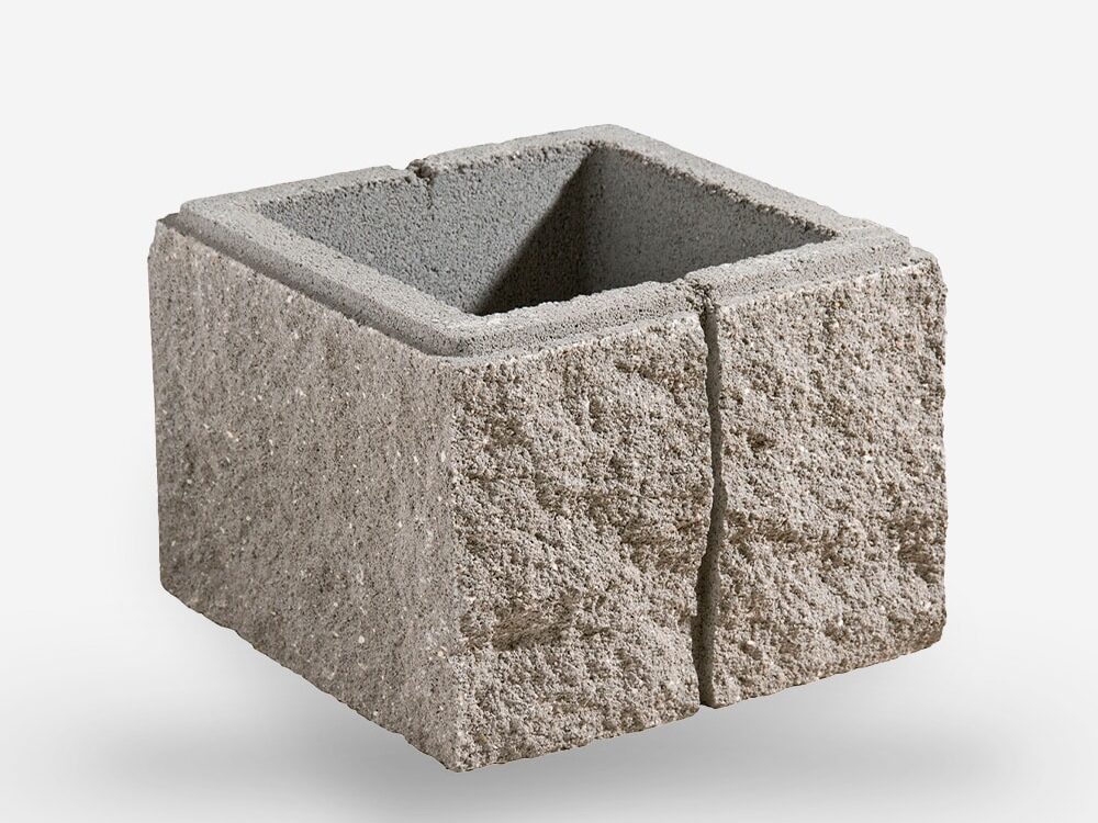 Complementos para celosías blancas 12 Pilastra Irán Gris 20x40x40-32 cm