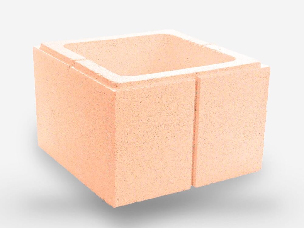 Pilastra Volcán Salmón 20x30x30-23 cm