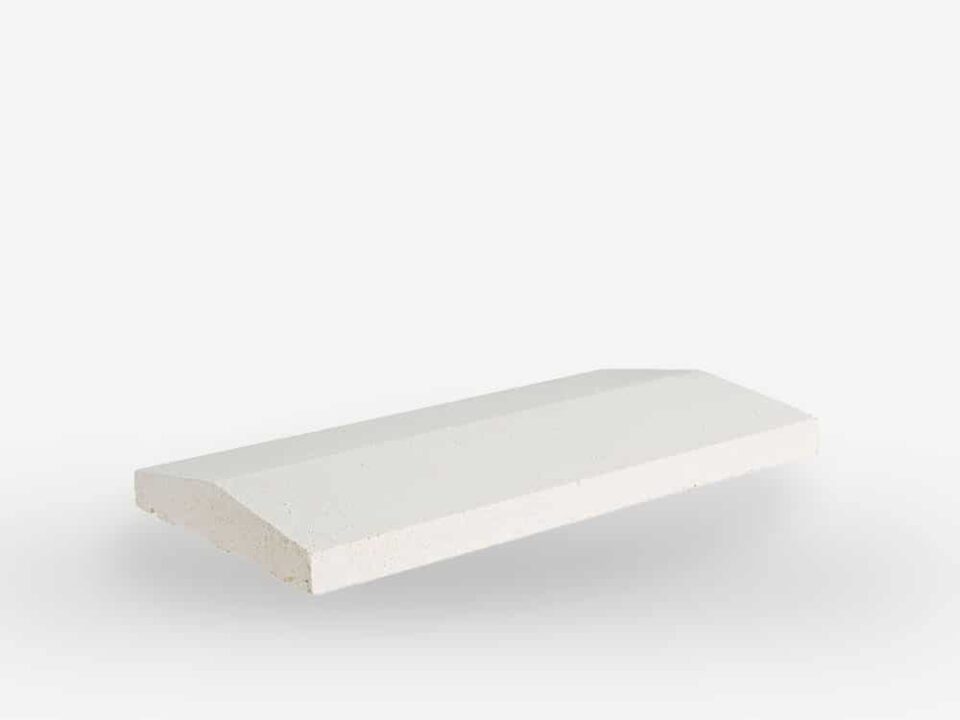 Cubremuros Delta Blanco 50x22x5 cm