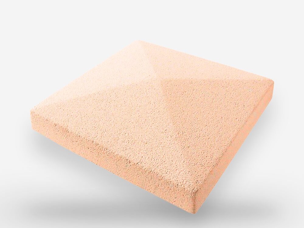 Remate prensado Punta diamante-pr Salmón 50x50x7 cm