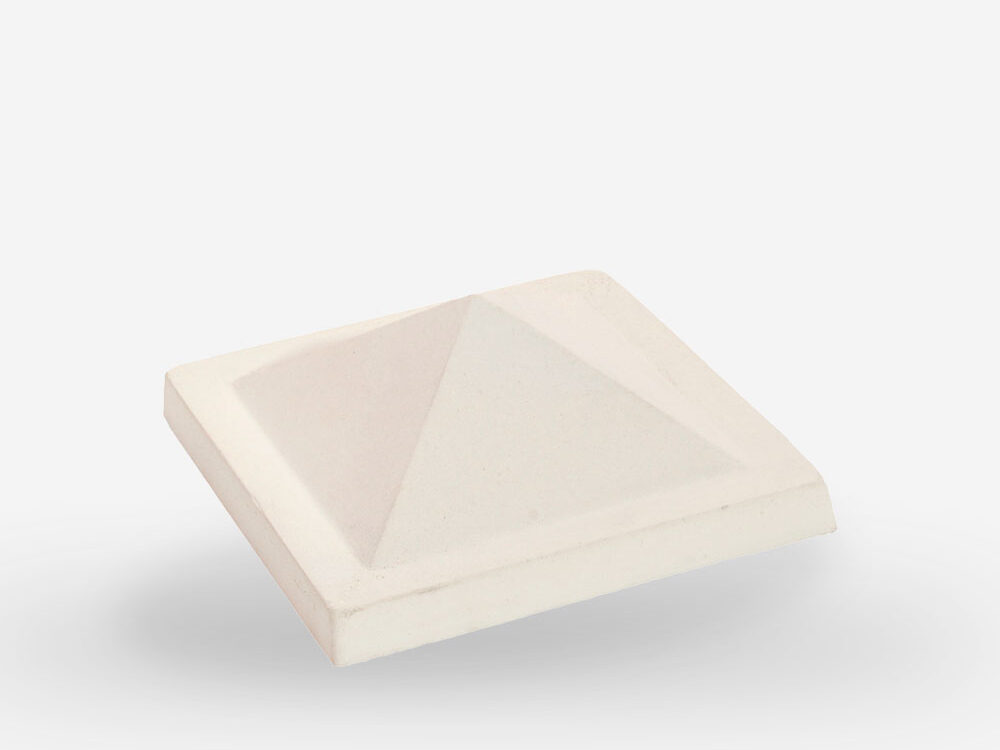 Complementos para celosías blancas 14 Remate clásico Egipto Blanco 26x26x12 cm