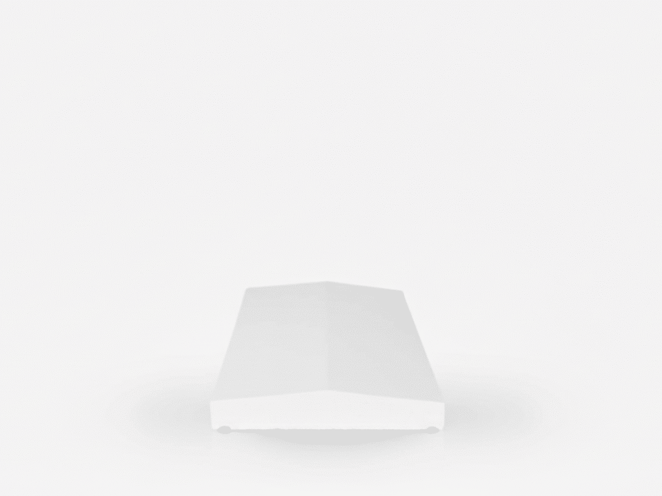 Cubremuros 2 aguas Levantina Blanco 50×27,5×5,5 cm