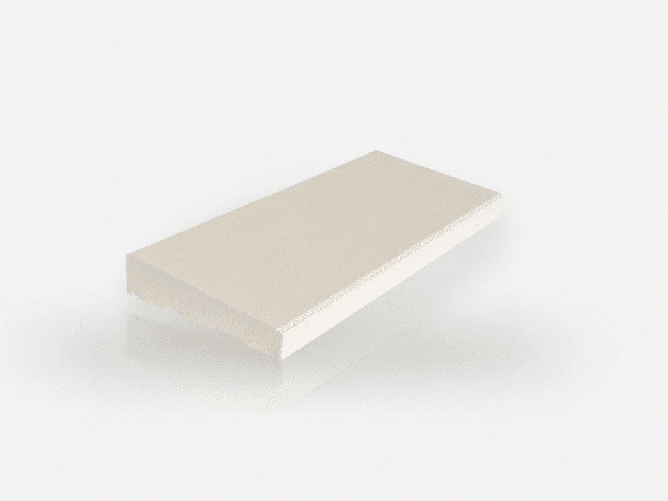 Cubremuros Ródano Blanco 50x27x5 cm