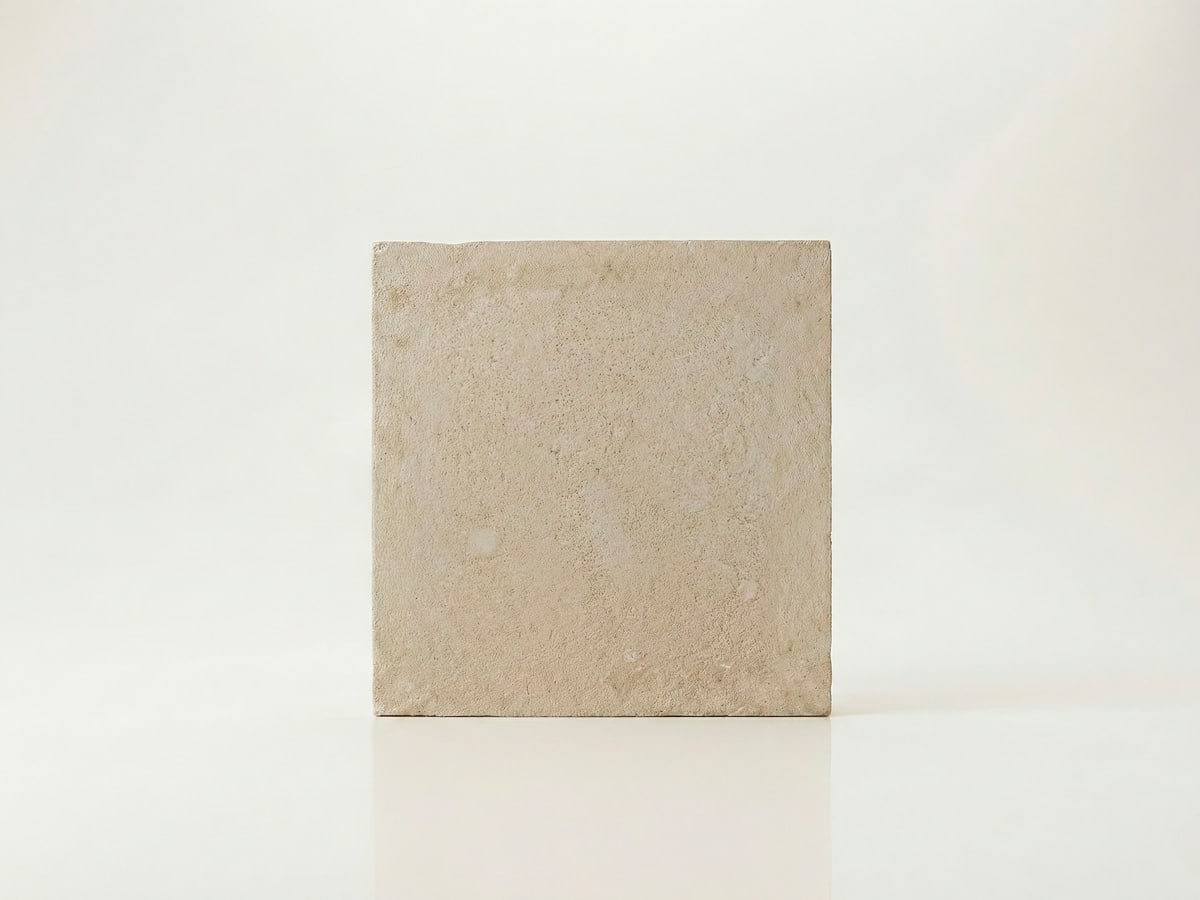 Bloque rectangular de hormigon con textura para celosia terraza.