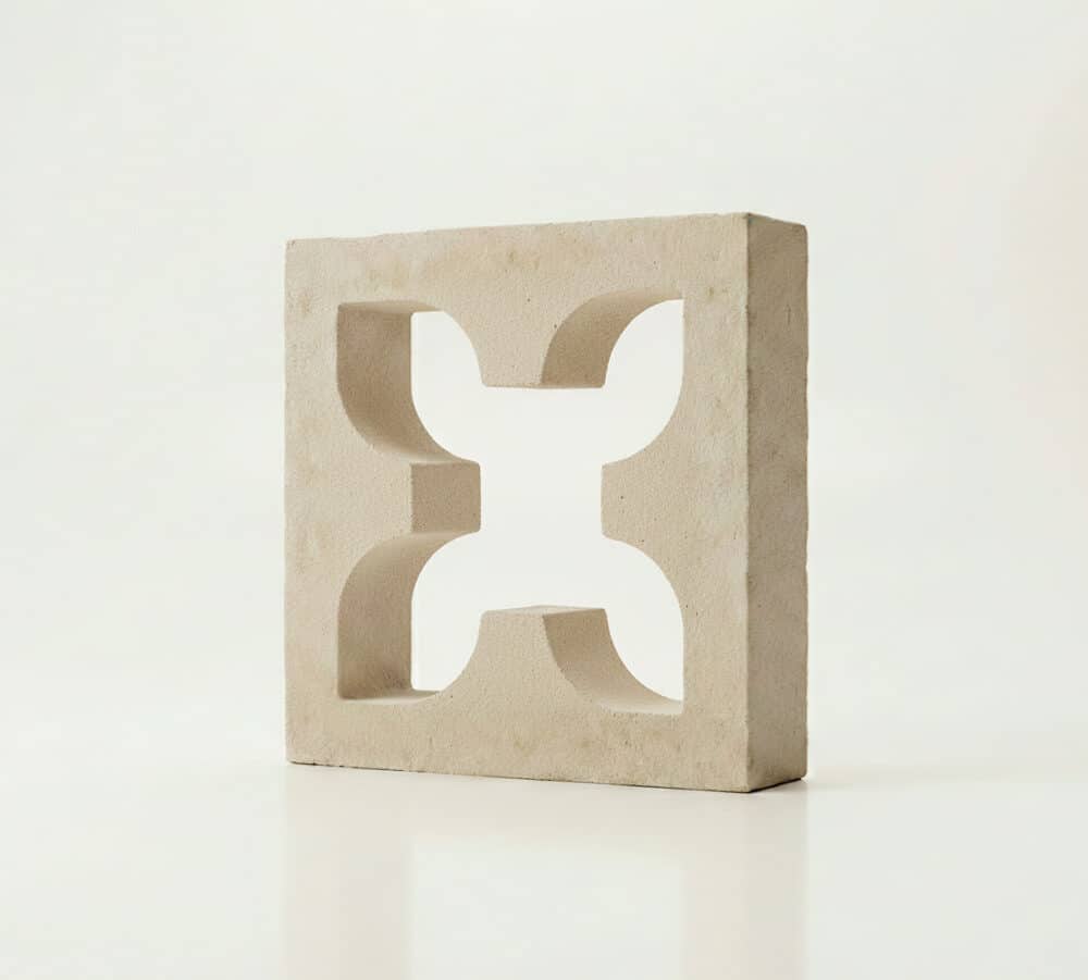 Bloque de celosía de hormigón jazmín beige claro