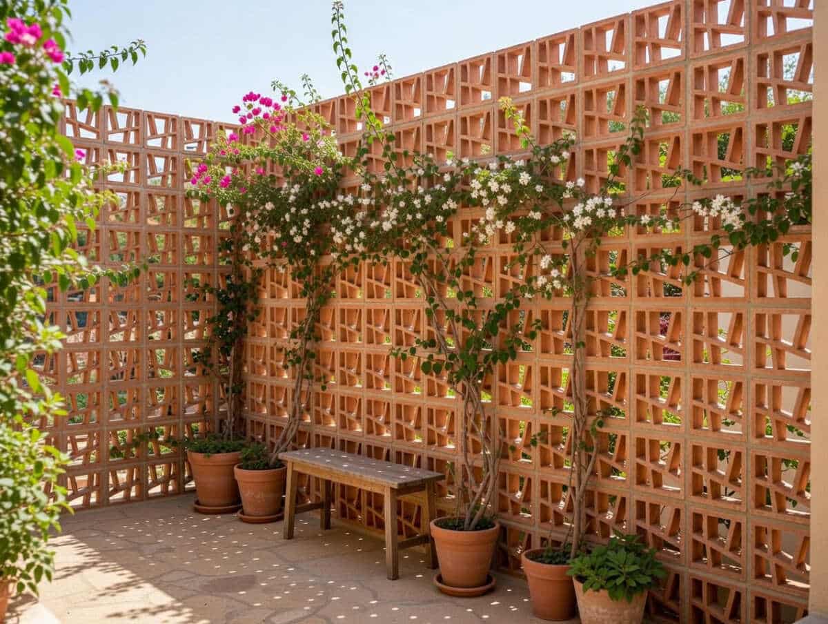 Celosía para jardín