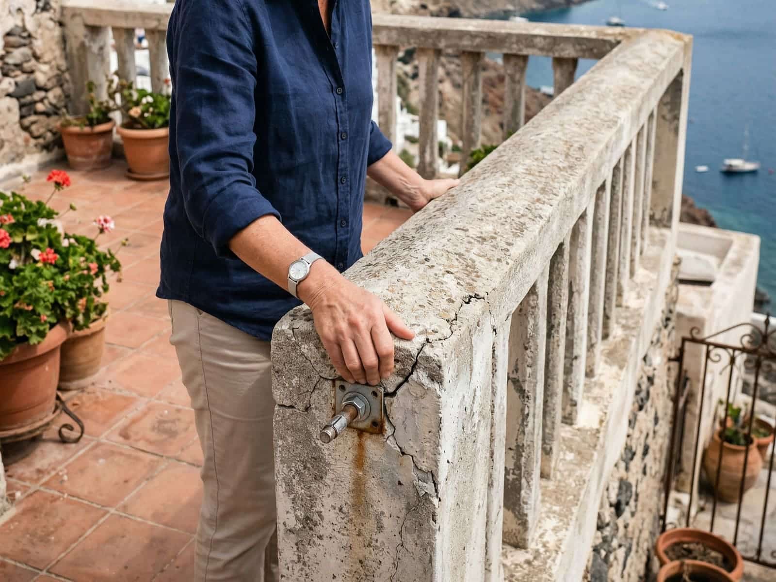 inspeccion balaustrada estabilidad anclajes