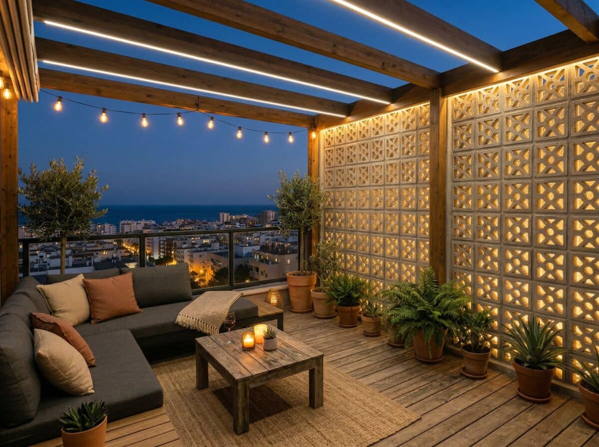 10 ideas para transformar tu terraza con una celosía blanca